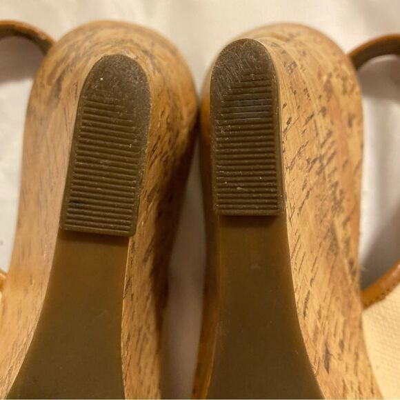 Circa Joan David Canvas Wedge Sandals Size 9 - Picture 12 of 16